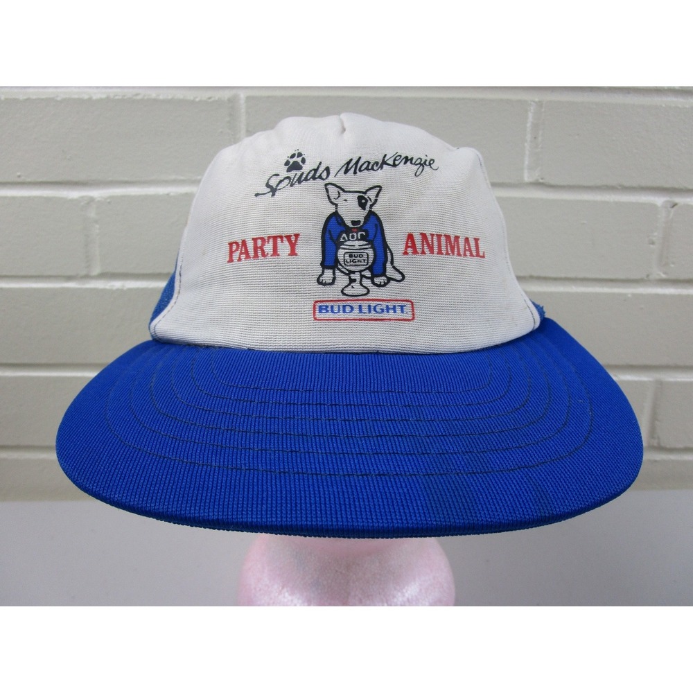 Vintage Bud Light Promo Snapback Trucker Hat Spuds Mackenzie Party Animal Beer - Picture 2 of 15
